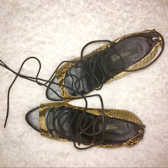 Zara lace up heels - Picture 3 of 5